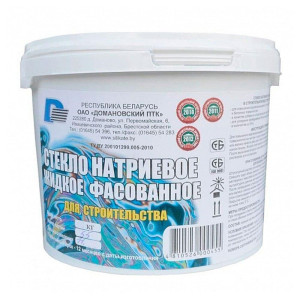 Жидкое стекло Домановский ПТК натриевое 4.5 кг