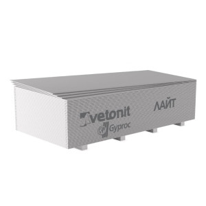 Гипсокартон Vetonit Лайт потолочный обычный 9.5*1200*2500 мм