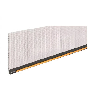 Профиль оконный примыкающий 6 мм с сеткой 3 м графит