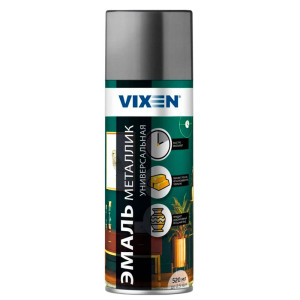 Эмаль Vixen VX19120 универсальная металлик серебро 520 мл