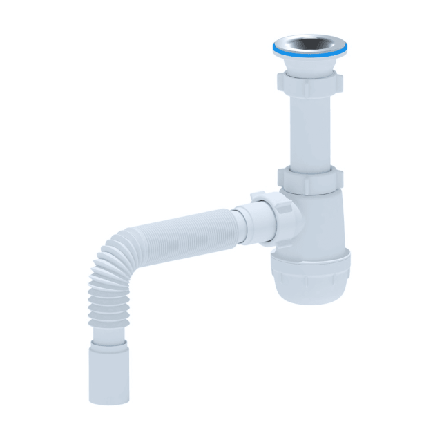 Сифон АНИ пласт A0115 для мойки бутылочный 1 1/2