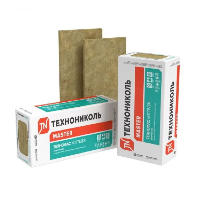 Плиты минераловатные ТехноНиколь Технофас Коттедж 1200*600*100 мм 2.16 м.кв Плиты минераловатные ТехноНиколь Технофас Коттедж 1200*600*100 мм 2.16 м.кв