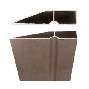 Правило УправДом 043843-2 алюминиевое трапециевидный профиль с цилиндрическим ребром жёсткости 2 м