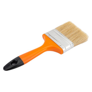 Кисть плоская Петрович П012-20 натуральная щетина пластиковая ручка 75 мм