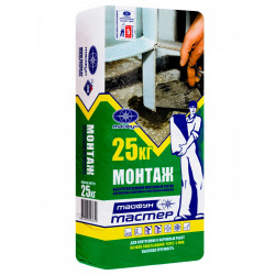 Быстротвердеющий монтажный состав Тайфун Мастер Монтаж 25 кг