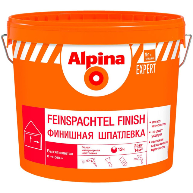Шпатлевка Alpina Expert Feinspachtel Finish белая 25 кг Шпатлевка Alpina Expert Feinspachtel Finish белая 25 кг
