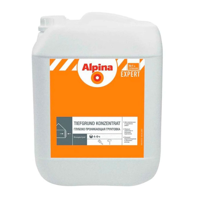 Грунтовка Alpina Expert Tiefgrund Konzentrat 5 л Грунтовка Alpina Expert Tiefgrund Konzentrat 5 л
