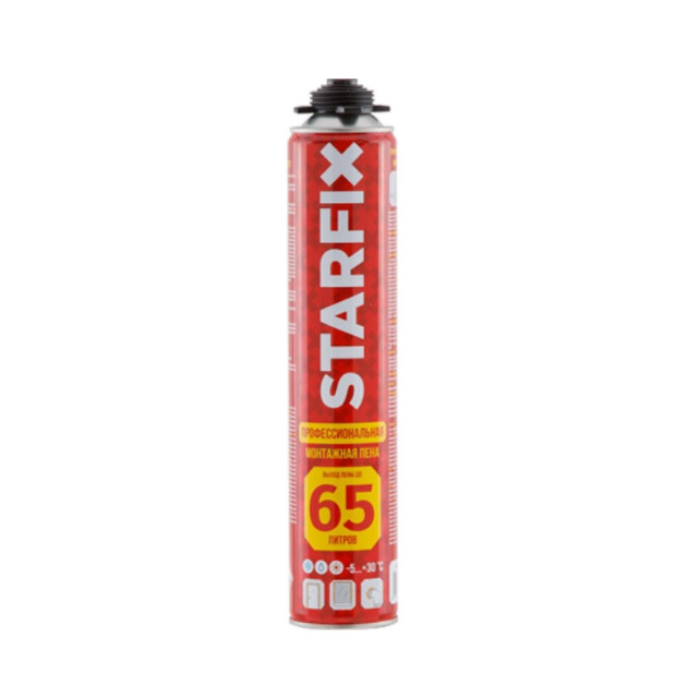 Пена монтажная Starfix Foam Pro 65 профессиональная 850 мл Пена монтажная Starfix Foam Pro 65 профессиональная 850 мл