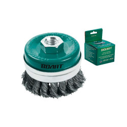 Щетка для шлифмашины Волат 81040-100 чашка косичка 100 мм усиленная