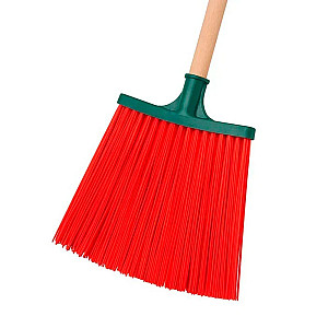 Метла для уборки улиц плоская с черенком