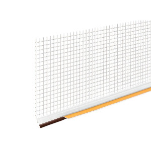 Профиль оконный примыкающий Profigips Procolor 6 мм с сеткой 2.4 м прозрачный