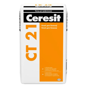 Клей для блоков Ceresit СТ 21 цементная 25 кг