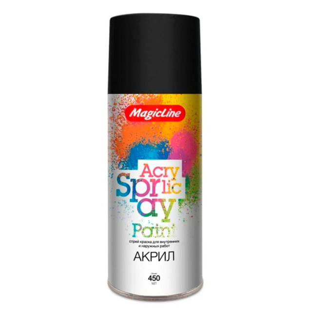 Краска MagicLine 010 RAL 9004 черная матовая 265 г Краска MagicLine 010 RAL 9004 черная матовая 265 г