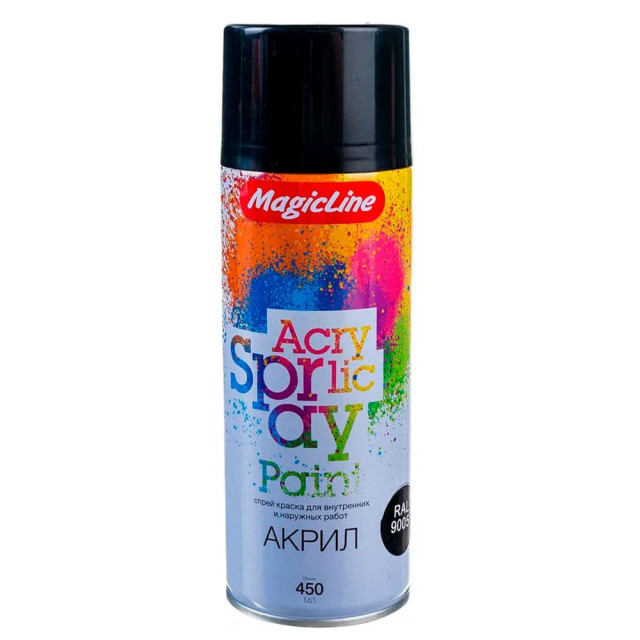 Краска MagicLine 020 RAL 9005 черная глянцевая 265 г Краска MagicLine 020 RAL 9005 черная глянцевая 265 г