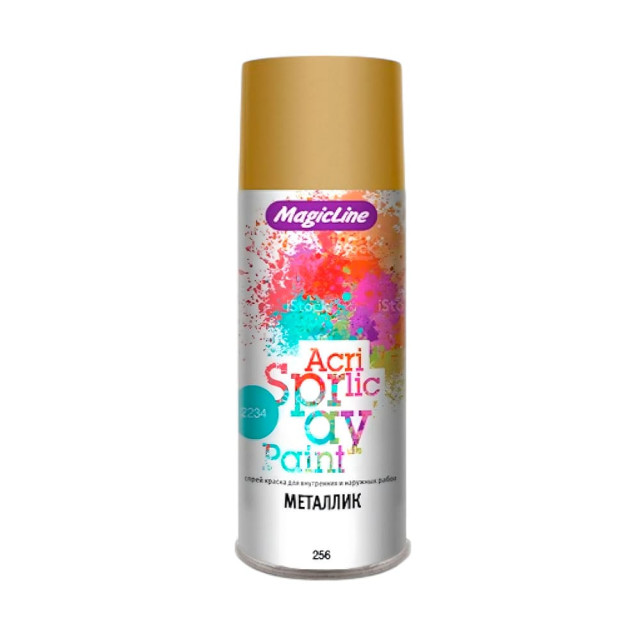 Краска MagicLine 2140 металлик RAL 260M золото 265 г Краска MagicLine 2140 металлик RAL 260M золото 265 г