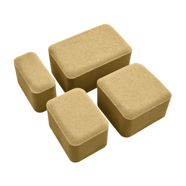 Плитка тротуарная Лидский ЖБИ Старый город 6 см желтая