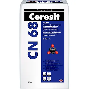 Самонивелирующая смесь Ceresit CN 68 для стяжек гипсоцементная 25 кг