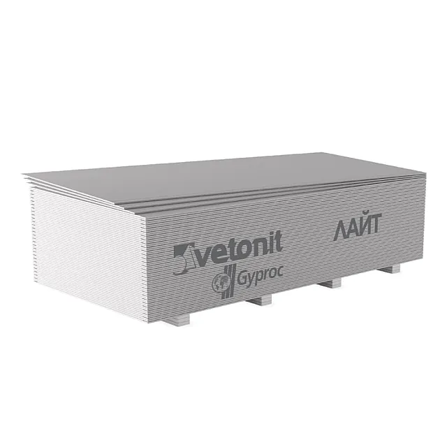 Гипсокартон Vetonit Лайт потолочный обычный 9.5*1200*2500 мм