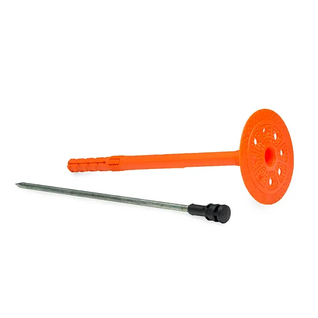 Держатель теплоизоляции ЕКТ VZ011327 10*160 мм со стальным гладким гвоздем с термо-заглушкой DTM-N+GT-MT