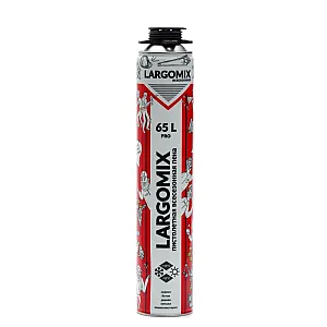 Пена монтажная Largomix Pro 65L LRX004 пистолетная всесезонная 850 мл