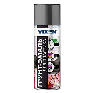 Грунт-эмаль Vixen VX50101 для пластика графит матовый RAL 7024 520 мл