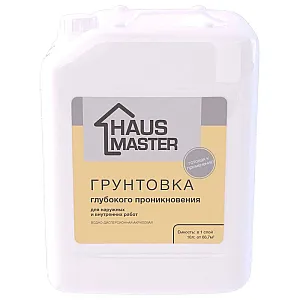 Грунтовка MAV Haus Master глубокого проникновения бесцветная 10 л