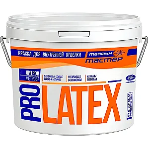 Краска Тайфун Мастер Pro Latex белая 3.1 л