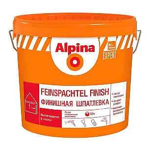Шпатлевка Alpina Expert Feinspachtel Finish белая 15 кг