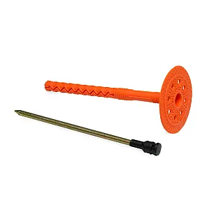 Держатель теплоизоляции ЕКТ VZ011018 10*140 со стальным гвоздем с термо-заглушкой DTM-UZ+GT-MT