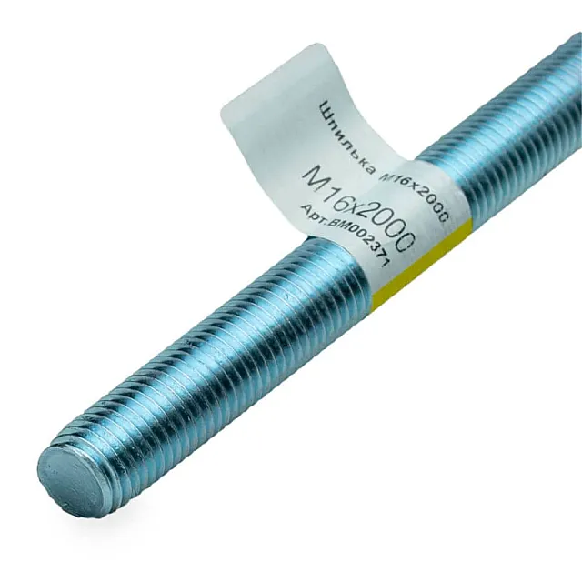 Шпилька резьбовая M16*2000 мм Монтаж BM002371 цинк