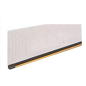 Профиль оконный примыкающий 6 мм с сеткой 3 м графит