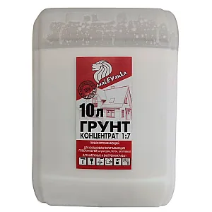 Грунт Malevanka Концентрат 1:7 для наружных и внутренних работ 10 л