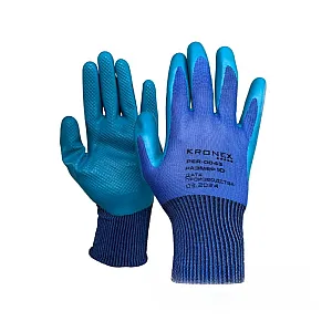 Перчатки нейлоновые Kronex Strong со штампованным латексным покрытием