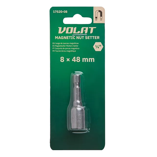 Насадка шестигранная магнитная  8х48мм Волат