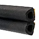 Уплотнитель гаражный Starfix SF1016-02 сдвоенный профиль D 12*10 мм черный