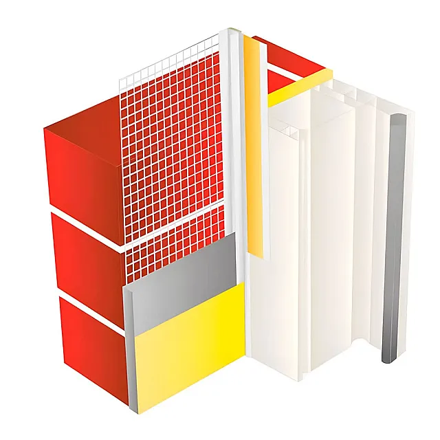 Профиль оконный примыкающий Profigips 6 мм с сеткой 2.4 м графитовый