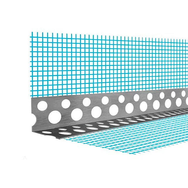 Уголок перфорированный Скайпрофиль алюминиевый с сеткой 19*3000*0.25 мм